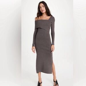 REVOLVE l Line & Dot Sylvie One-Shoulder Sweaterdress